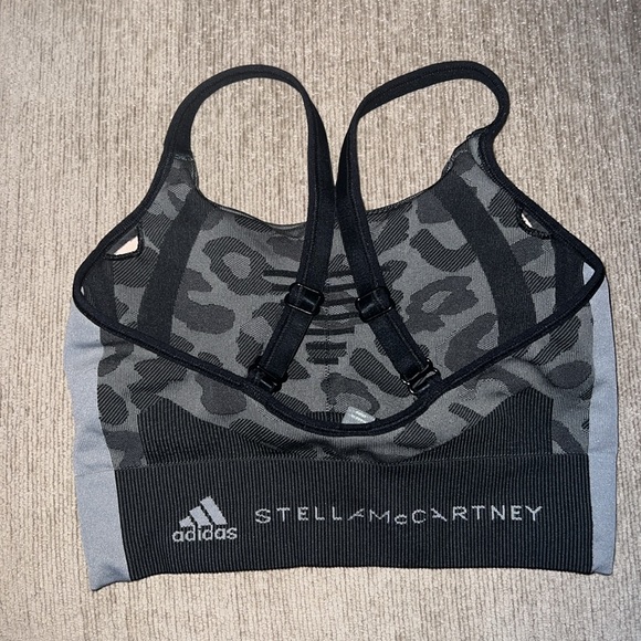 Adidas By Stella McCartney Truepurpose Animal-Jacquard Sports Bra Size Small - Picture 8 of 10